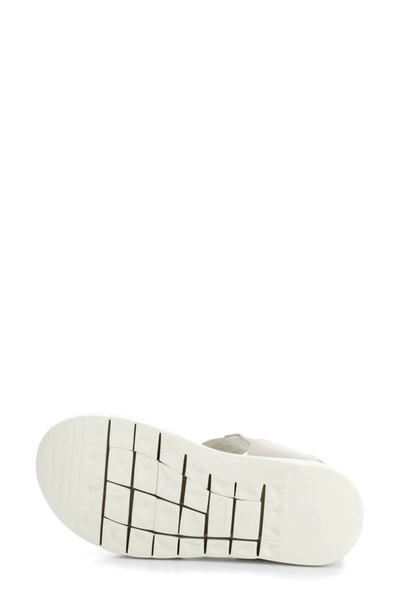 Bos. & Co. Rizer Strappy Platform Sandal In Beige/ White Leader