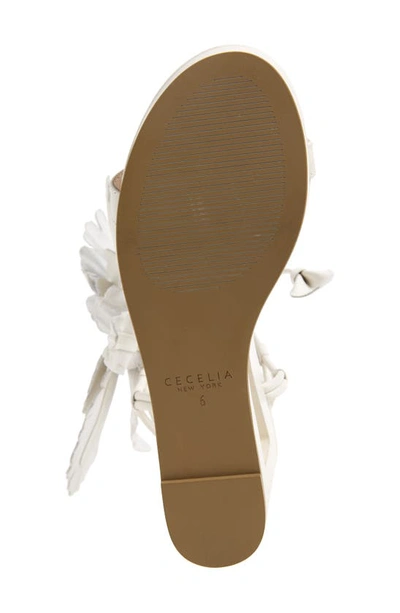 Shop Cecelia New York Lily Cutout Wedge Sandal In Alabaster