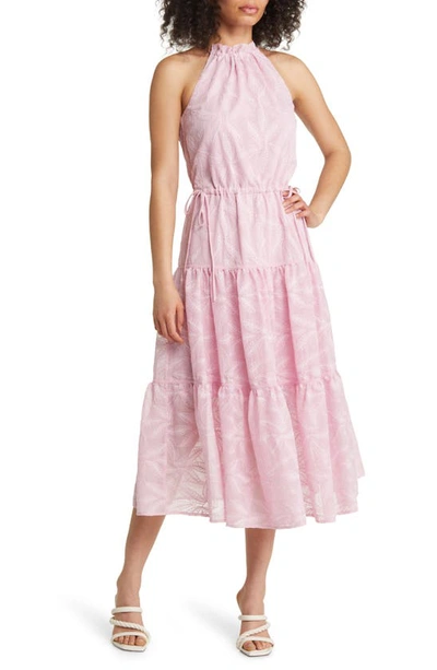 Shop Ted Baker Miarose Drawstring Waist Halter Dress In Lilac