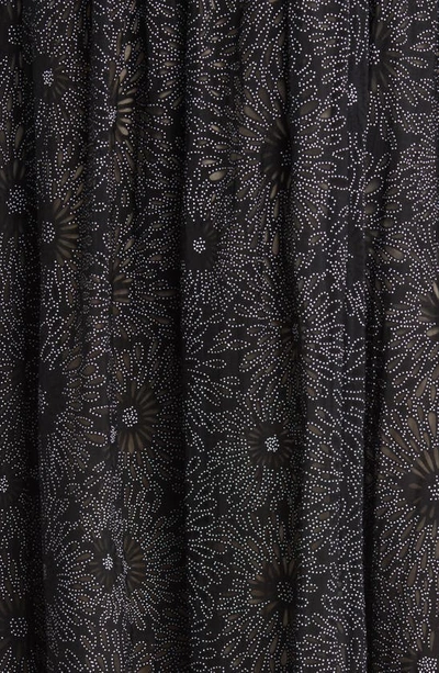 Shop Ted Baker Meganie Floral Print Puff Sleeve Dress In Black