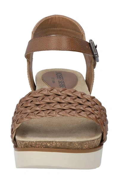 Shop Josef Seibel Clea Braided Sandal In Camel