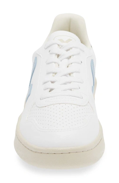 Shop Veja V-10 Low Top Sneaker In White Steel Nautico