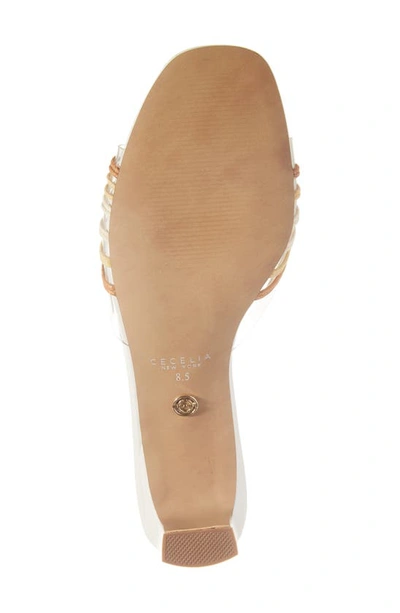 Cecelia New York Anna Belle Beaded Block Heel Sandal In Alabaster