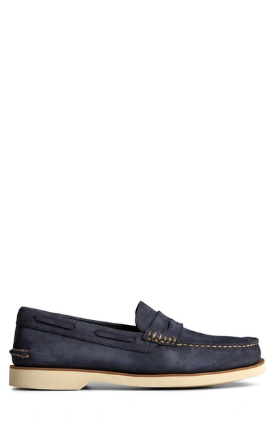 Shop Sperry Authentic Original Boat Shoe In Navy