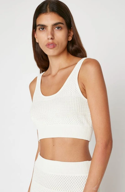 Shop Frame Crochet Crop Tank In Off White