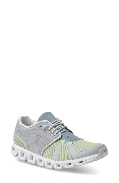 Shop On Cloud 5 Combo Running Sneaker In Glacier/ Meadow