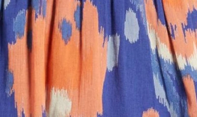 Shop Banjanan Victoria Ikat Print Sleeveless Dress In Ikat Floral Soladite