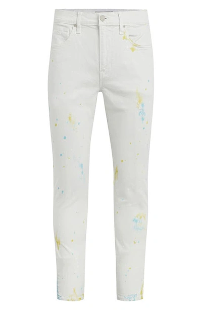 Shop Hudson Zack Paint Splatter Skinny Jeans In White Painter