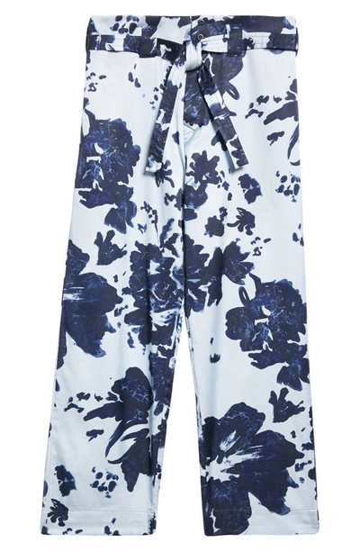 Shop Nicholas Daley Calypso Belted Pants In Ice Blue / Navy