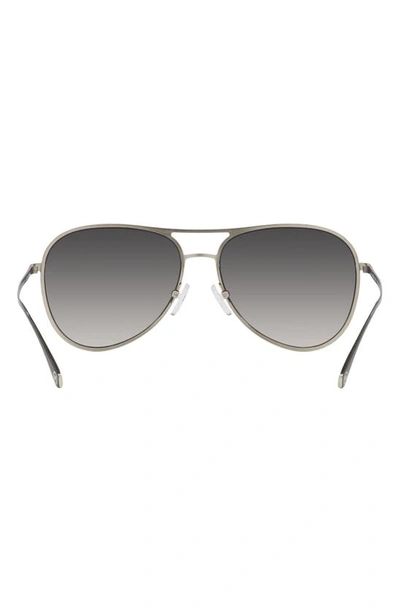 Shop Michael Kors Kona 59mm Gradient Pilot Sunglasses In Light Gold