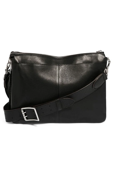 Shop Aimee Kestenberg Famous Leather Large Crossbody Bag In Black