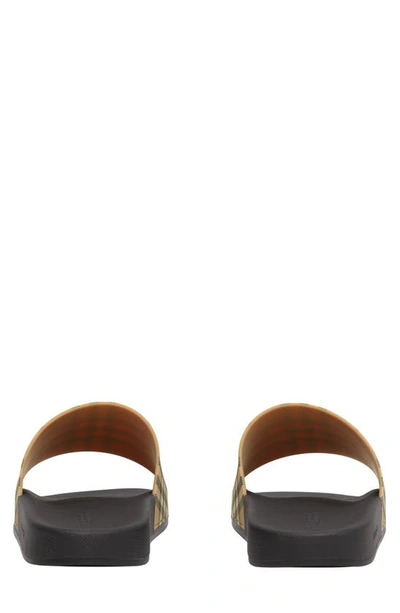 Burberry Furley Vintage Check Slides In Archive Beige