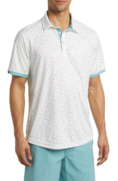 Shop Swannies Fraser Golf Polo In White-marine