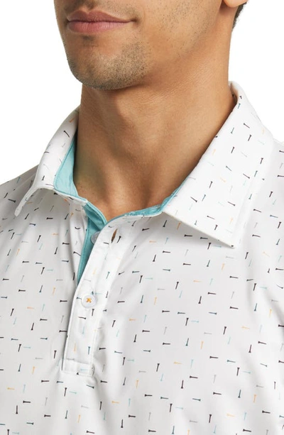 Swannies Fraser Golf Polo In White-marine
