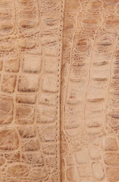 Shop Raina Leather Corset Belt In Croc Tan