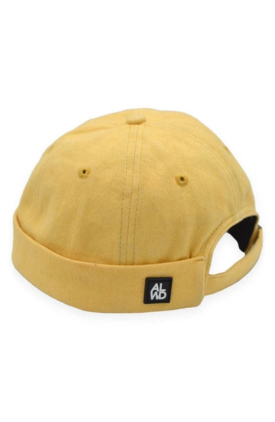 Shop A Life Well Dressed Cotton Adjustable Beanie In Mustard