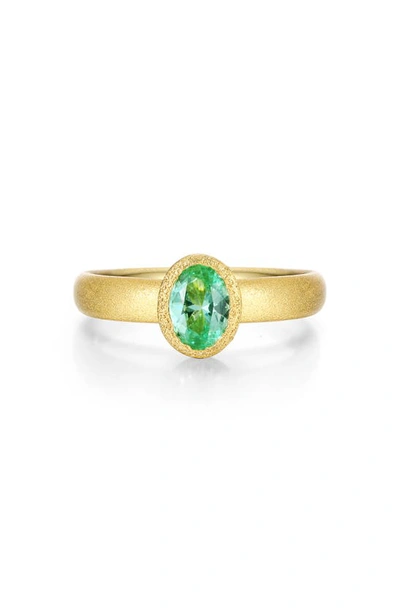 Lafonn Lab Grown Green Sapphire Ring In Green