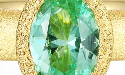 Lafonn Lab Grown Green Sapphire Ring In Green