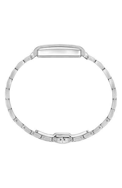 Jbw Mink Petite Lab Created Diamond Bracelet Watch, 23mm X 8mm In Silver