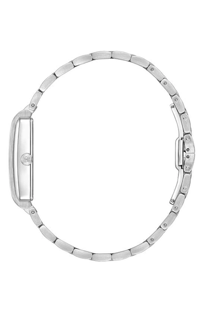 Jbw Mink Petite Lab Created Diamond Bracelet Watch, 23mm X 8mm In Silver