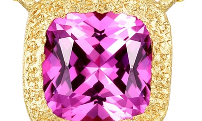 Lafonn Lab Created Sapphire Pendant Necklace In Purple
