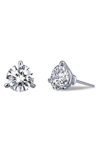 Shop Lafonn Simulated Diamond Stud Earrings In White/ Silver