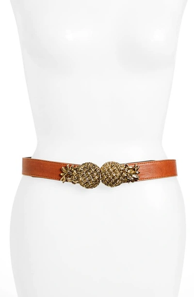 Shop Raina Pina Leather Belt In Brown