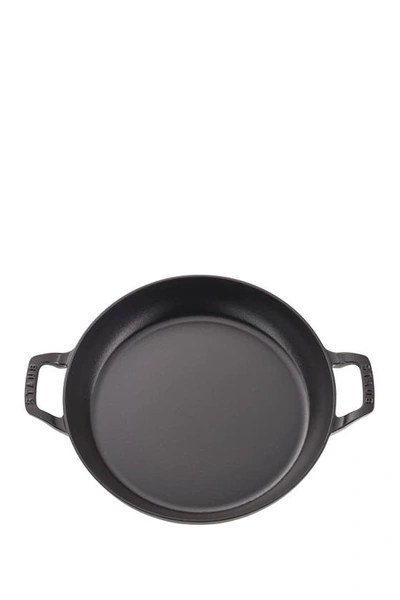 Staub 3.5-quart Braiser With Glass Lid In Matte Black