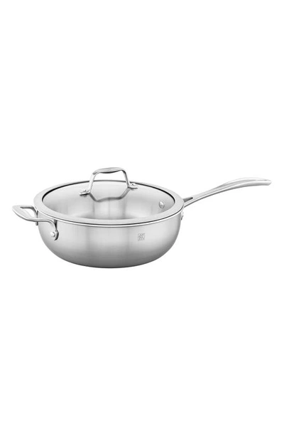 Shop Zwilling Spirit 3-ply 4.6-quart Perfect Pan With Helper Handle And Lid In Stainless Steel
