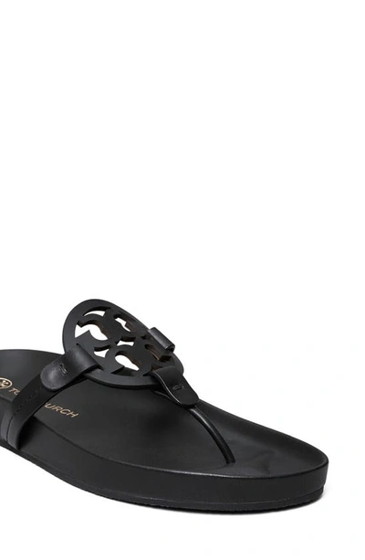 Shop Tory Burch Miller Cloud Sandal In Perfect Black / Perfect Black