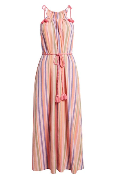 Shop Xirena Esme Stripe Cotton Dress In Citrus Melange