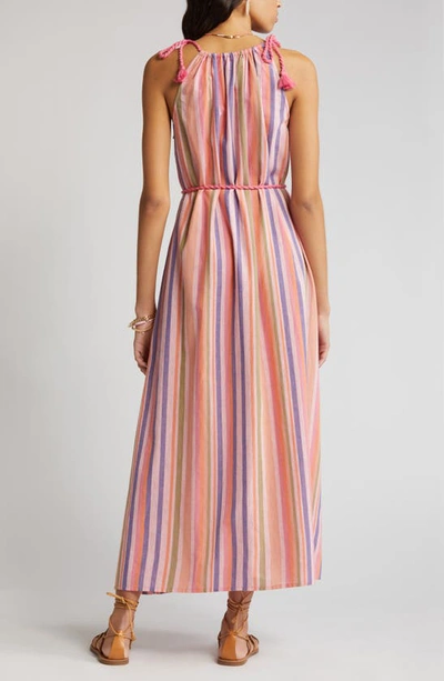 Shop Xirena Esme Stripe Cotton Dress In Citrus Melange