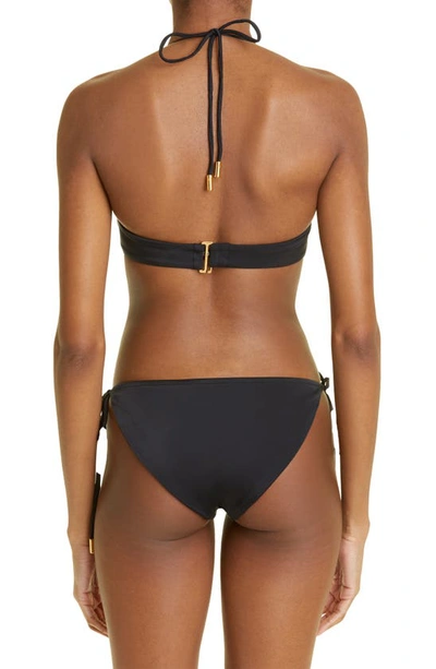 Shop Tom Ford Glossy Jersey 2-piece Swimsuit In Black