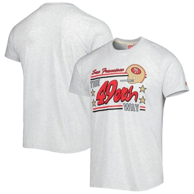 Shop Homage Ash San Francisco 49ers Hyper Local Tri-blend T-shirt