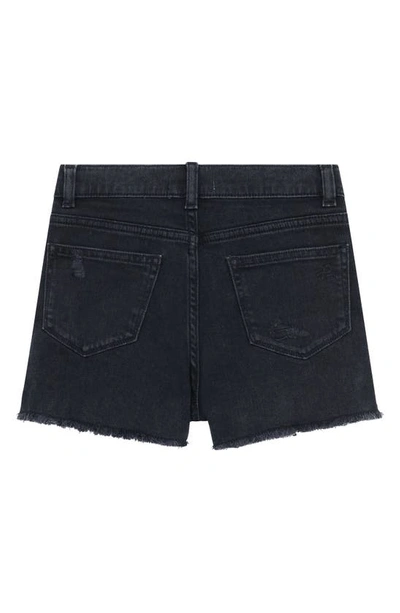 Shop Dl1961 Kids' Lucy Cut Off Jeans Shorts In Nightshade