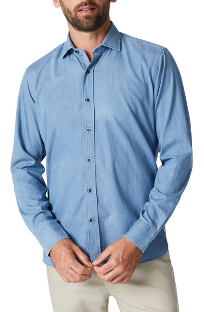 Shop 34 Heritage Denim Button-up Shirt In Light Denim