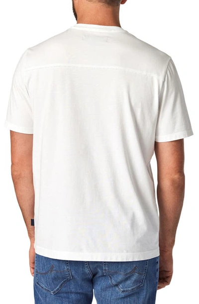 Shop 34 Heritage Deconstructed V-neck Pima Cotton T-shirt In White