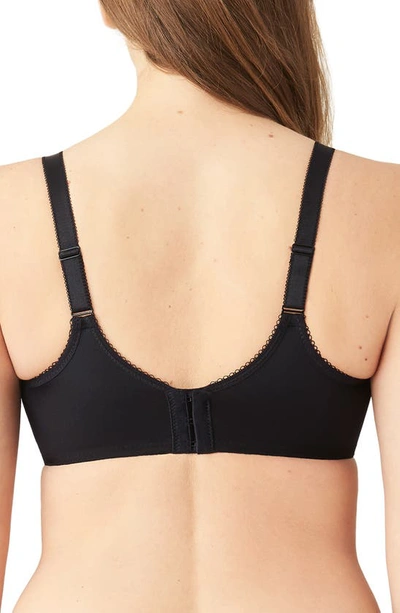 Shop Wacoal Basic Beauty Seamless Underwire Bra In Black