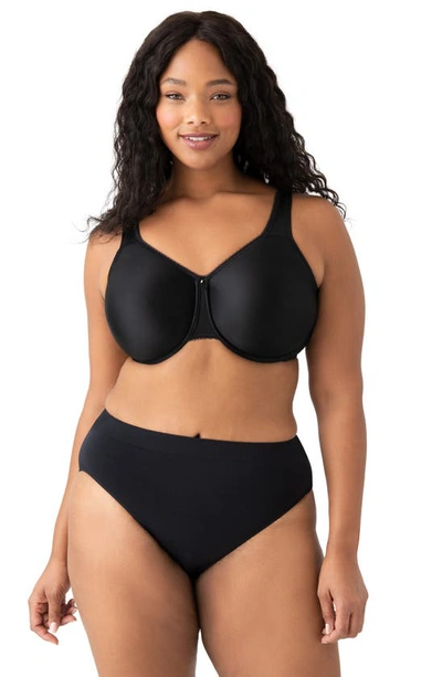 Shop Wacoal Basic Beauty Seamless Underwire Bra In Black