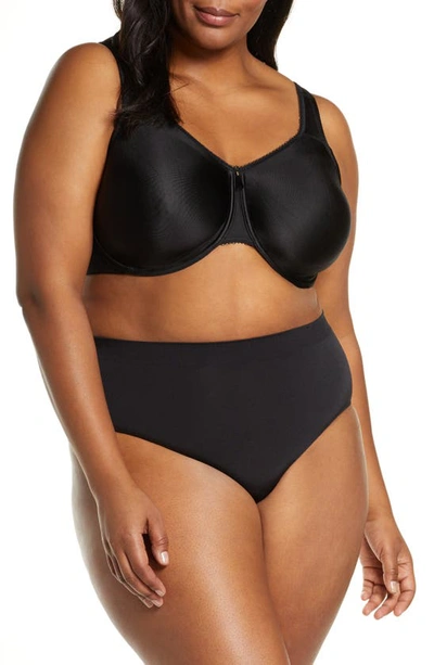 Shop Wacoal Basic Beauty Seamless Underwire Bra In Black