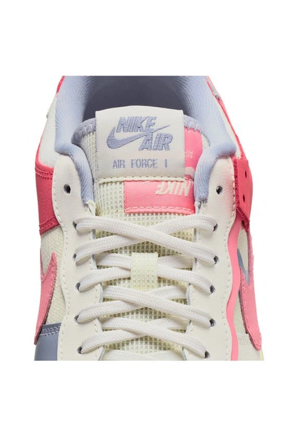 Shop Nike Air Force 1 Shadow Sneaker In Sail/ Coral/ Indigo Haze