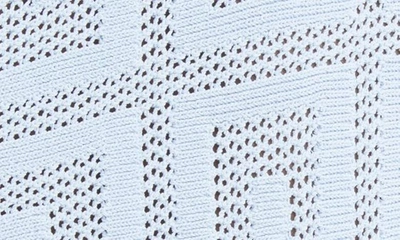 Shop Givenchy 4g Logo Knit Minidress In 453-baby Blue