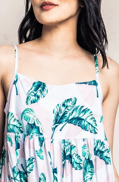 Shop Petite Plume St. Tropez Palms Serene Nightgown In Green