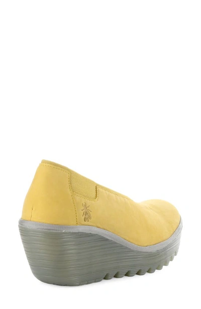 Shop Fly London Yoza Wedge Ballet Shoe In Bumblebee Cupido