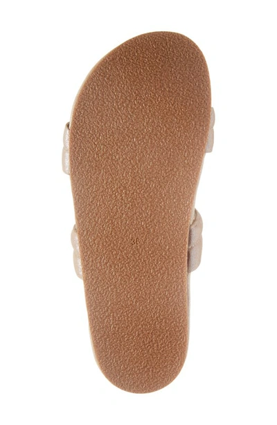 Shop Chocolat Blu Davi Slide Sandal In Champagne Leather
