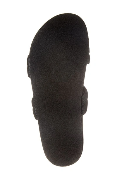 Shop Chocolat Blu Davi Slide Sandal In Black Shimmer