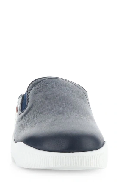 Softinos By Fly London Wadi Mule Sneaker In Navy Smooth Leather