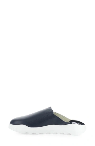 Softinos By Fly London Wadi Mule Sneaker In Navy Smooth Leather