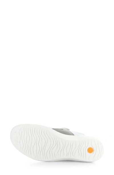 Shop Softinos By Fly London Baju Slip-on Sneaker In White/grey Smooth