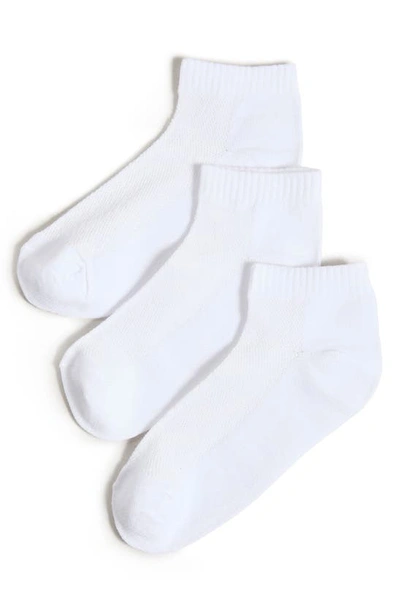 Shop Stems 3-pack Everyday Ankle Socks In White